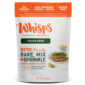 Front of Whisps Cheese Crumbs Italian Herb